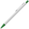Ручка шариковая Chromatic White, белая с зеленым, арт. 25111.96 фото 2 — Бизнес Презент