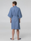 Халат вафельный мужской Boho Kimono, синий, арт. 20015.404 фото 7 — Бизнес Презент