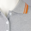 Рубашка поло женская Pasadena Women 200 с контрастной отделкой, серый меланж c оранжевым, арт. 5852.121 фото 5 — Бизнес Презент