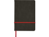 Блокнот Color линованный А5 в твердой обложке с резинкой, серый/красный, арт. 787001 фото 6 — Бизнес Презент