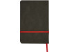 Блокнот Color линованный А5 в твердой обложке с резинкой, серый/красный, арт. 787001 фото 7 — Бизнес Презент