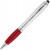 Ручка-стилус шариковая Nash, серебристый/красный