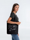 Холщовая сумка «Цитаты. Хармс. Кокус», черная, арт. 70798.30 фото 3 — Бизнес Презент