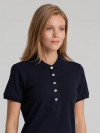 Рубашка поло женская Sunset, темно-синяя, арт. 11128.405 фото 6 — Бизнес Презент