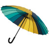 Зонт-трость «Спектр», бирюзовый с желтым, арт. 5380.48 фото 2 — Бизнес Презент
