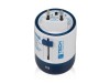 Адаптер с 2-умя USB-портами для зарядки Travel Blue Twist & Slide Adaptor голубой/белый, арт. 10010018 фото 3 — Бизнес Презент