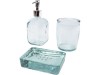 Jabony Набор для ванной, состоящий из 3 предметов из переработанного стекла, прозрачный, арт. 12619001 фото 1 — Бизнес Презент