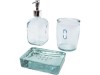 Jabony Набор для ванной, состоящий из 3 предметов из переработанного стекла, прозрачный, арт. 12619001 фото 6 — Бизнес Презент