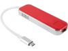 Хаб USB Rombica Type-C Chronos Red, арт. 595601 фото 3 — Бизнес Презент