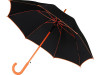 Зонт-трость полуавтоматический, оранжевый, арт. 906168р фото 3 — Бизнес Презент