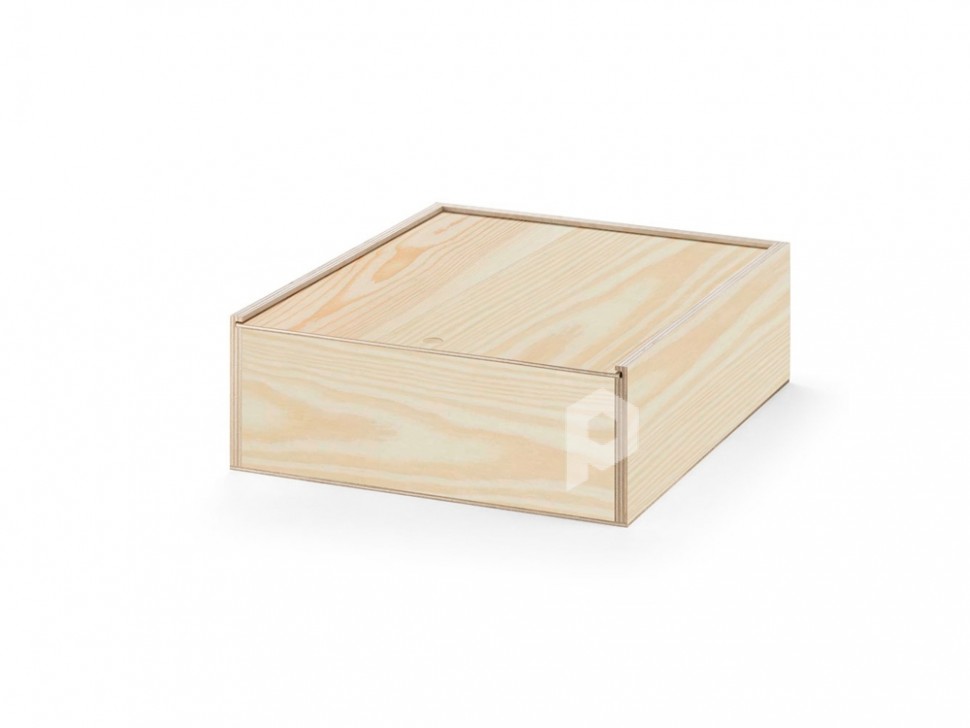Деревянная коробка BOXIE WOOD L, натуральный темный, арт. 94942-170 фото 1 — Бизнес Презент