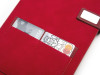 Бизнес блокнот А5 Freya с клапаном и карманом для визиток, твердая обложка, 128 листов, красный и бор, арт. 701221 фото 5 — Бизнес Презент